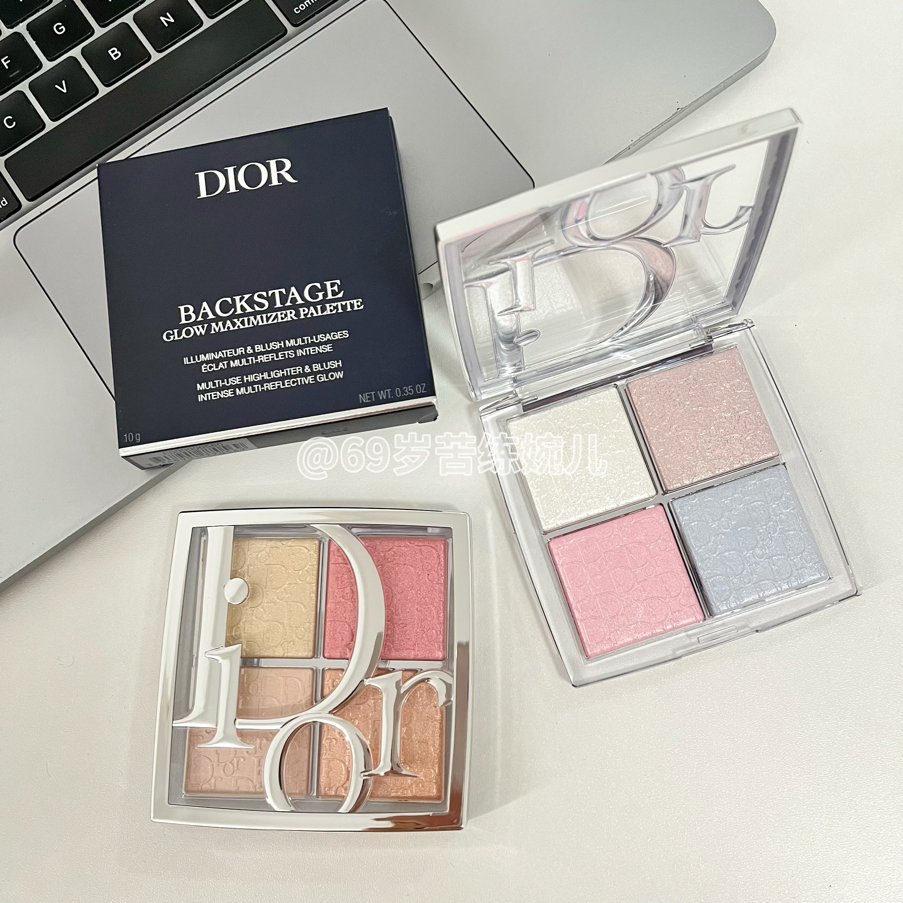 Dior/迪奥2025年新版后台四色高光面部彩盘#002 #004