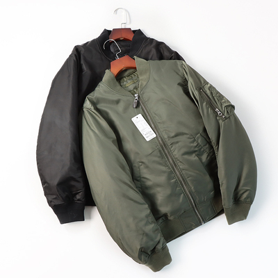 棒球领秋冬季宽松加棉夹克