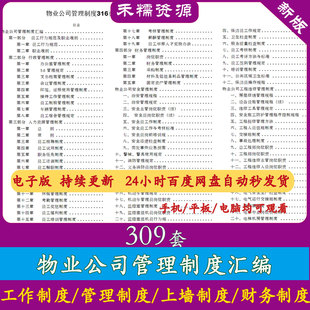 物业管理制度上墙制度财务制度物业绿化制度各类小区管理制度汇编