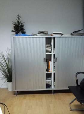 一套起订PVC卷帘软帘铝合金文件柜办公家具房车改装推拉卷帘门锁