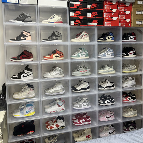 aj球鞋透明鞋盒点亮空间