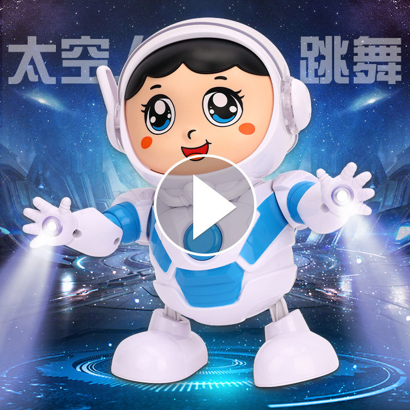 带灯光音乐会跳舞太空机器人玩具
