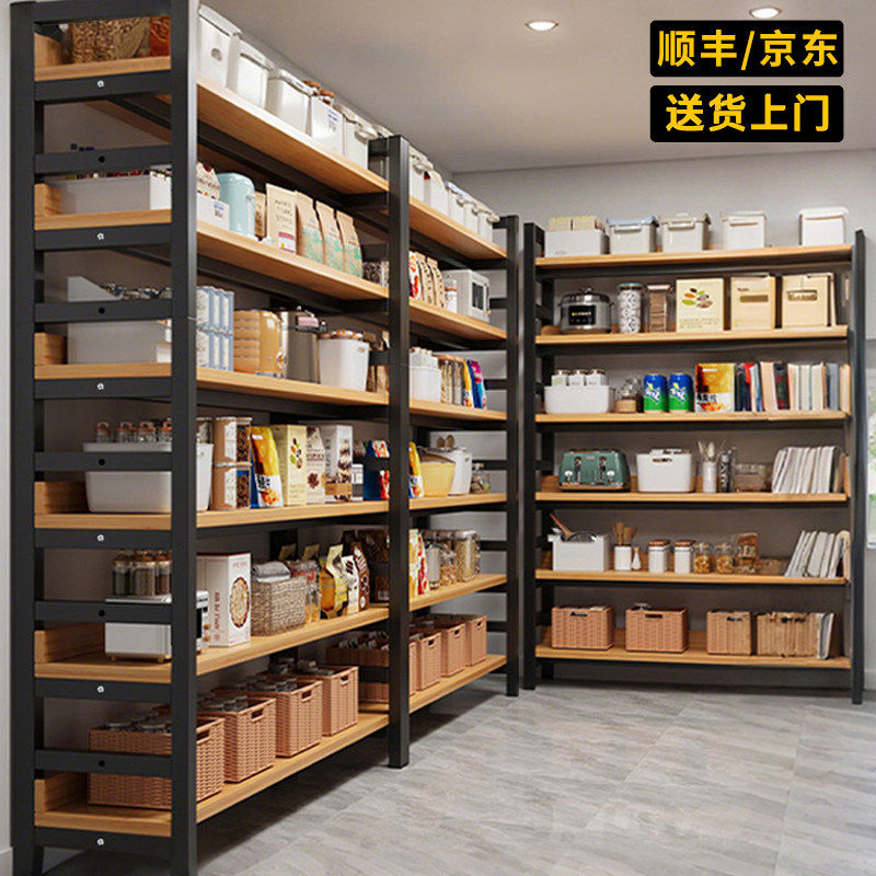 置物架多层落地货架家用阳台储物收纳柜金属架子超市样品展示陈列