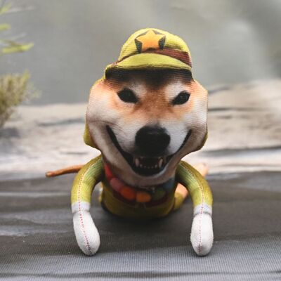 抽象巴嘎狗玩偶有骨铁丝扭动娃娃