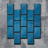 Керамическая полоса, красная мозаика, украшение для сети магазинов, украшение для ванной комнаты, кухни, бассейн, бар, синий