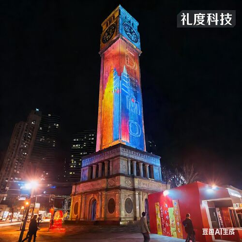 全息3DMap户外建筑楼体城墙投影