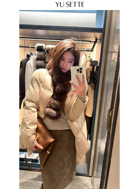 遇儿推荐【仿紫D～的小狐狸毛围巾】时尚秋冬高级感20250232