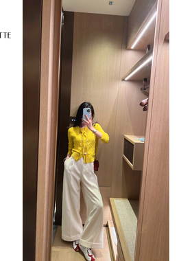 遇儿推荐【定制白色直筒裤】气质白色直筒裤20250006