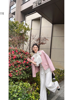 遇儿推荐【甩裤进阶版】气质显瘦黑白甩裤阔腿裤20250004