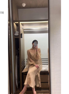 遇儿推荐【星光闪闪飘带chens～】气质烫钻飘带衬衫20250049