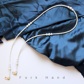 夏日清凉珍珠链条单肩手拎包带可改长腋下女包斜背带配件长背带子