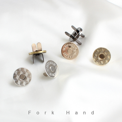 手工diy箱包配件圆形强磁