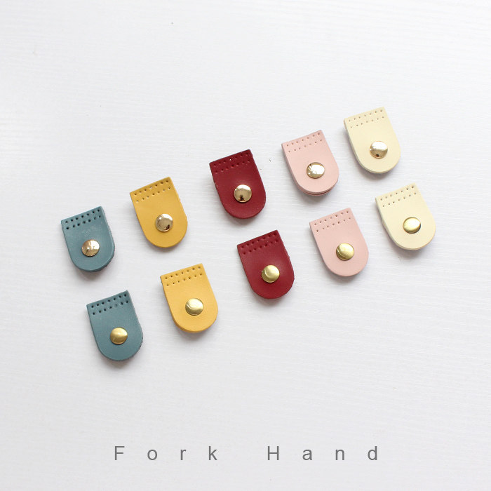 手工皮艺若山雅子色真皮配件二层皮搭扣包盖扣子拼布包辅料防盗扣