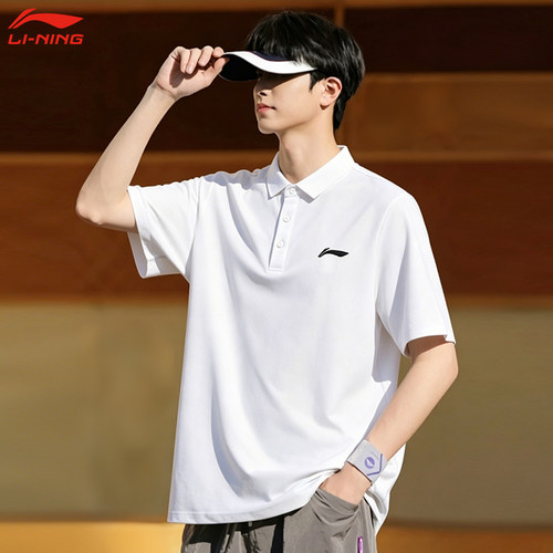 李宁速干POLO衫男女同款学生