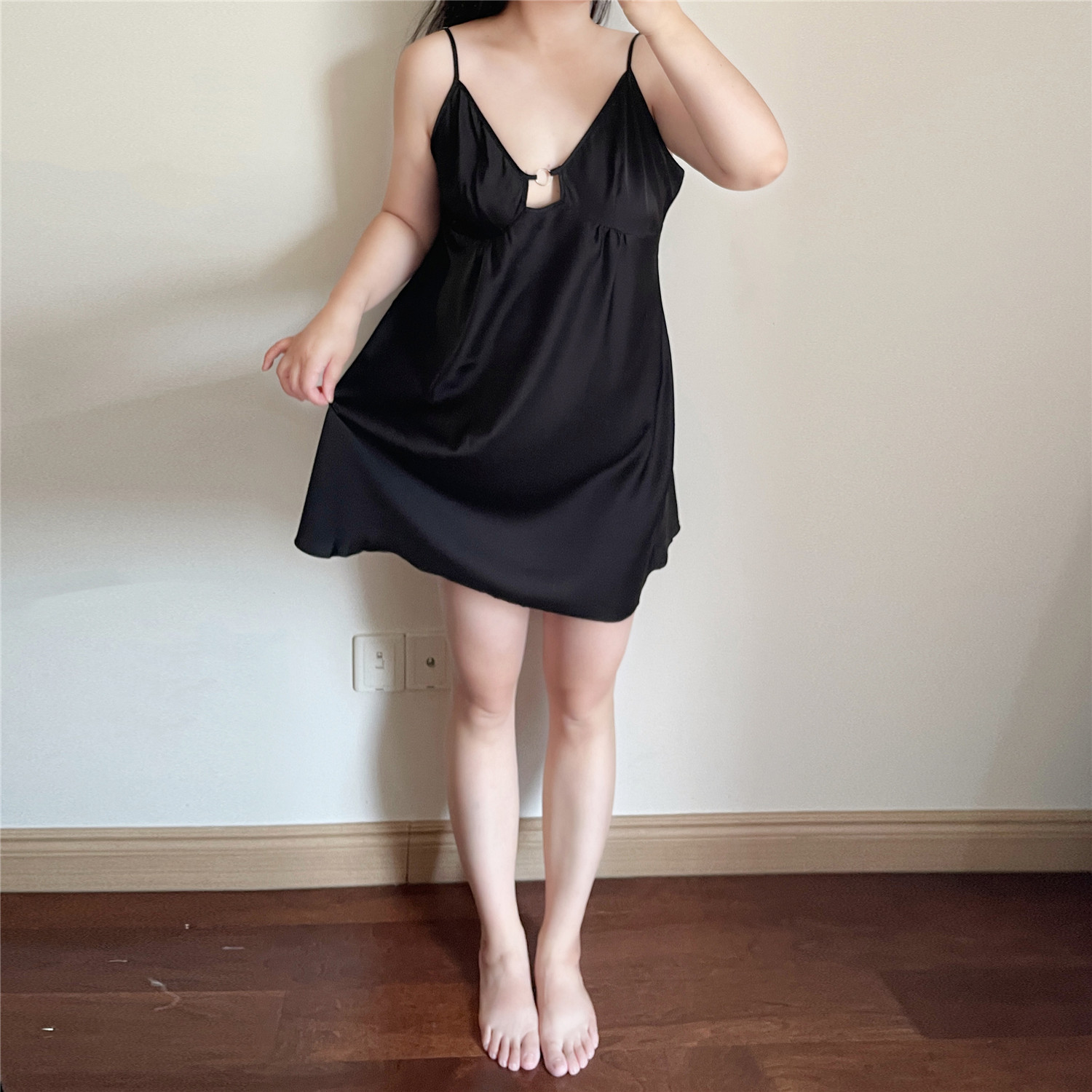 特大码女装胖MM冰丝中长吊带睡裙夏2026新款200斤宽松睡衣家居服