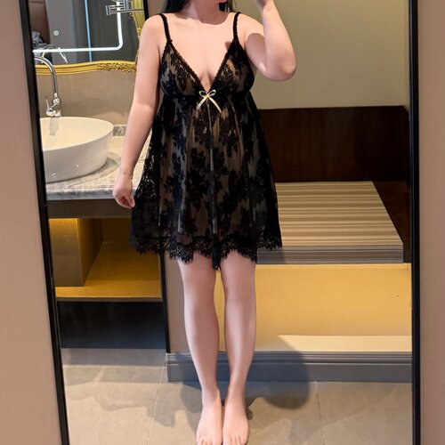大码性感睡衣女新款胖MM宽松遮肉显瘦v领诱惑蕾丝吊带睡裙2-300斤