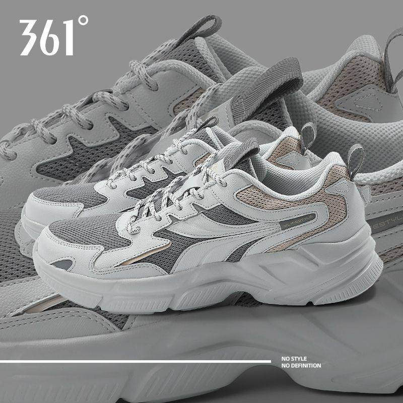 361男鞋2026新款网面透气运动鞋男款361度休闲老爹鞋青少年跑步鞋