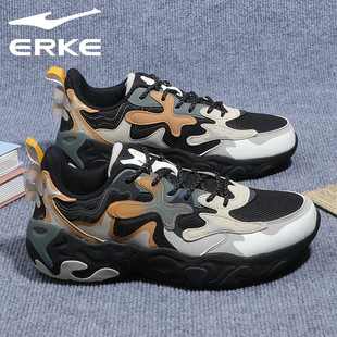 鸿星尔克男鞋2025新款秋冬透气防臭运动鞋中学生男式休闲老爹鞋子