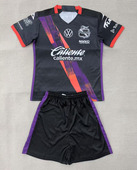 普埃布拉短袖 男定制黑灰2526速干运动比赛 球衣冷门足球服训练套装