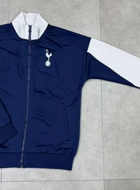 刺客拉链足球服长袖外套高领宝蓝色冬季出场训练男生新款运动踢球