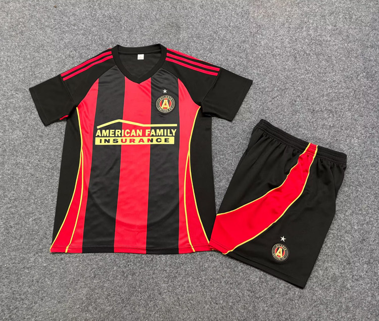 亚特兰大冷门球衣2526足球短袖训练服套装定制男生运动速干比赛