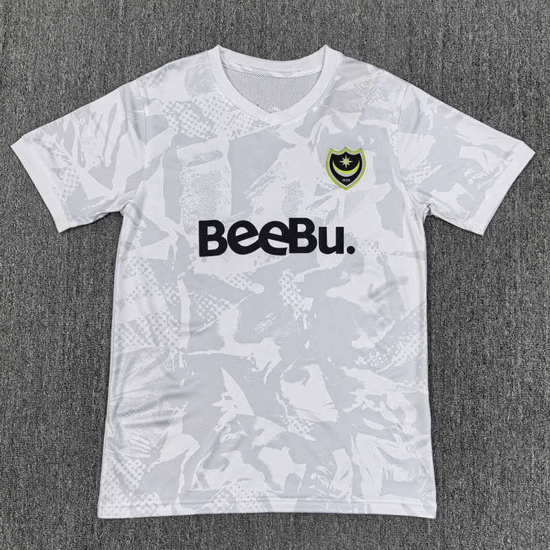 朴次茅斯白色短袖球衣男2526新款冷门足球服服上衣定制印号字队服