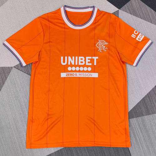 流浪者橙色短袖足球训练服男2526冷门球衣定制印号字速干运动队服