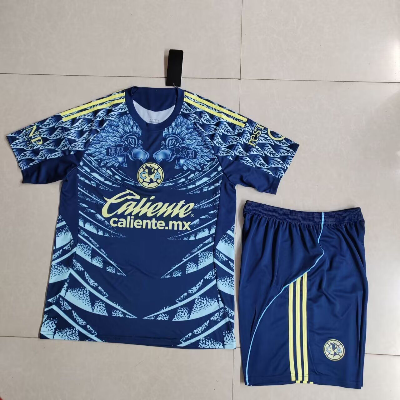 美洲足球服冷偏门训练套装男学生宝蓝色2526夏季复古定制比赛运动