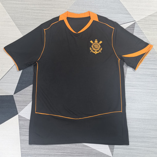 科林蒂安黑色短袖足球训练服上衣男球衣2526冷门新款速干运动队服