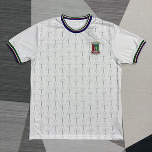 几内亚冷门复古白色球衣短袖足球训练服定制男2526夏季运动健身服