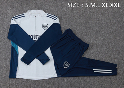 阿森纳浅灰长袖球衣男2526足球训练服出场热身健身长裤跑步运动服