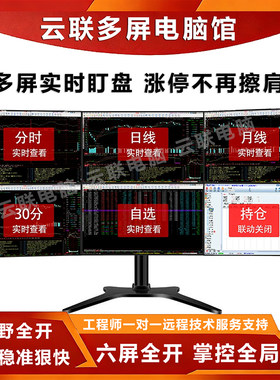 专业多4屏炒股专用电脑主机股票期货金融交易多屏幕办公四屏六6屏