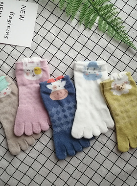 夏季网眼纯棉婴儿1-4岁小宝宝五指袜白色小孩矫正脚趾袜子女薄款3