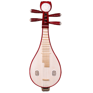 色木柳琴硬木柳琴专业演奏练习硬木红木色柳琴带支架琴盒