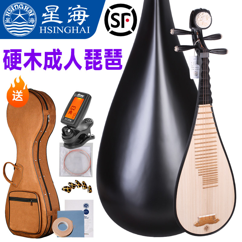 北京星海硬木琵琶DP11-2成人儿童教学考级初学入门实木琵琶乐器