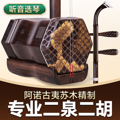 专业二泉二胡阿诺古夷苏木二泉琴黑酸枝木演奏二胡拉二泉映月胡琴