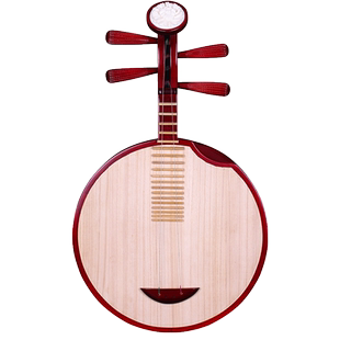 依之木硬木月琴红木色月琴 京剧伴奏月琴 民乐月琴 送配件