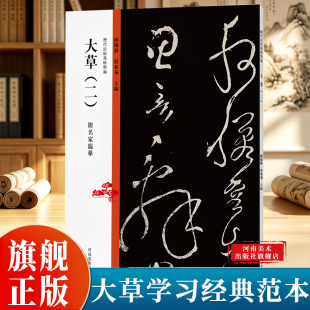 历代法帖风格类编 大草(二) 张旭怀素草书书书法临摹教学书法碑帖技法临摹鉴赏书籍学习大草书的经典范本书法教材推荐用书
