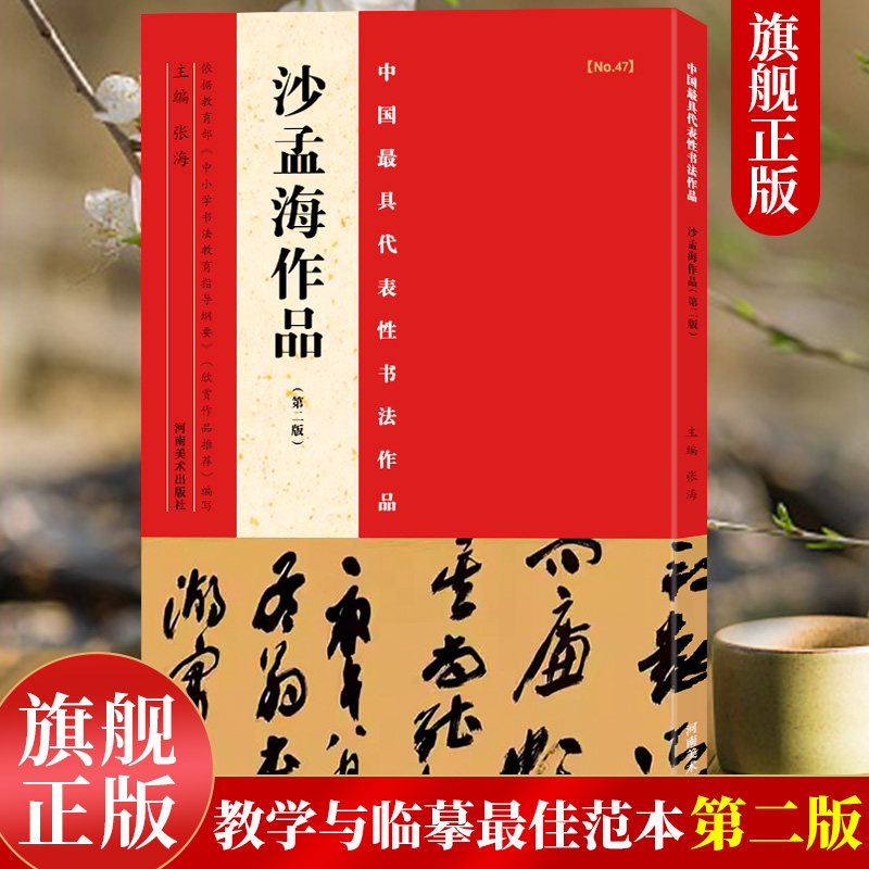 【旗舰正版】沙孟海作品第二版中国代表性书法作品张海主编行书/楷书/隶书等书法爱好者中小学书法教程毛笔习字帖教师用书河南美术