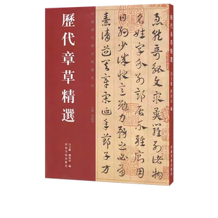 【旗舰正版】历代章草精选 中国历代书法名家作品精选系列 居延汉简简书陆机平复帖出师颂书法碑帖毛笔字帖书法碑帖 河南美术