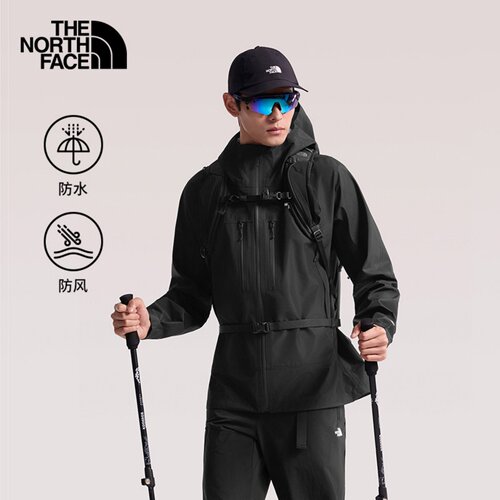 北面远山男硬壳防风防水冲锋衣