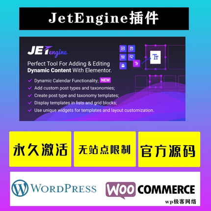 JetEngine WP插件 中文版 Elementor动态内容添加编辑插件