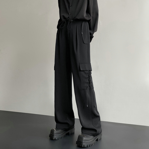 24新款美式工装直筒小西裤休闲裤长裤潮504-K179-P55控78图片