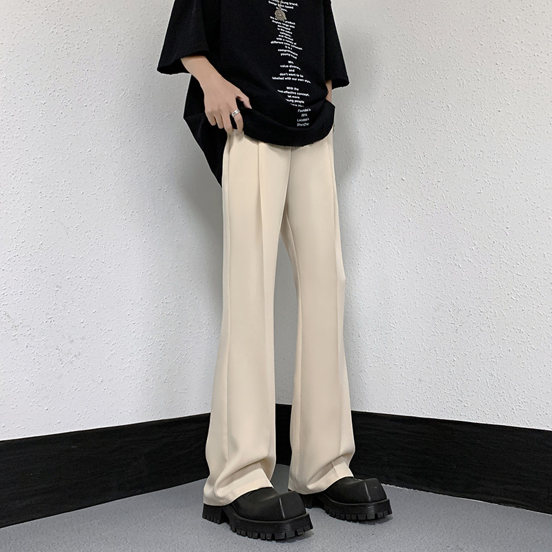 cleanfit高弹垂感喇叭西裤加长休闲裤-直播品控-504-K162-P55控78,男装西裤,星座504