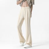 cleanfit高弹垂感喇叭西裤加长休闲裤-直播品控-504-K162-P55控78，男装西裤，星座504