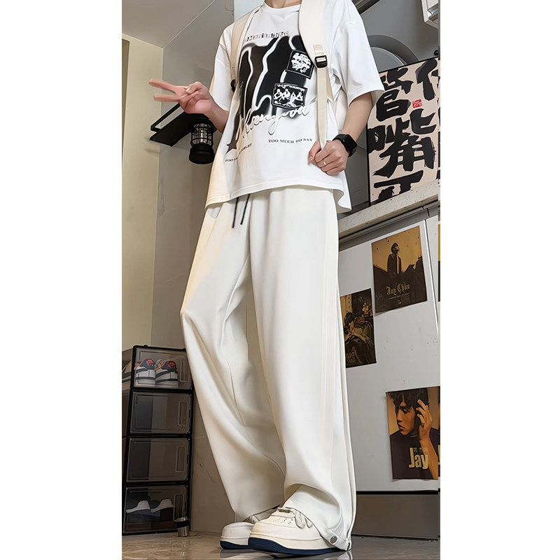 26新款潮牌美式高街解构设计西裤休闲直筒长裤504-K190-P55控78,男装西裤,星座504