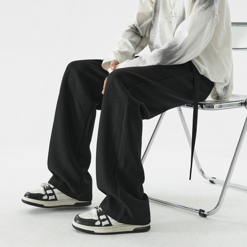 2026新款垂感小西裤休闲裤男女情侣学生直筒裤潮504-K129-P55,男装休闲裤,星座504