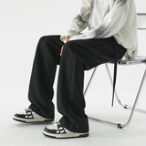 2026新款垂感小西裤休闲裤男女情侣学生直筒裤潮504-K129-P55，男装休闲裤，星座504