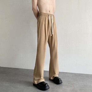 23垂感微喇小西裤男女潮流休闲阔腿直筒长裤504-K150-P40控58图片