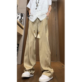 新中式风缎面丝滑西裤高级感潮牌垂感休闲长裤504-K839-P45控68，男装西裤，星座504